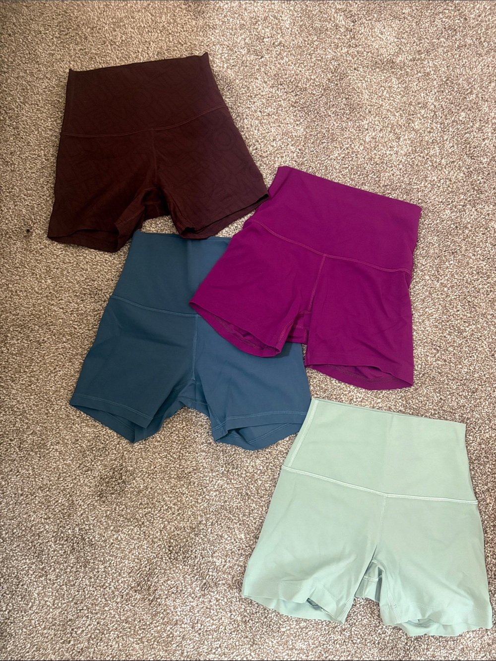 4 pairs of Women’s Lululemon Align Shorts